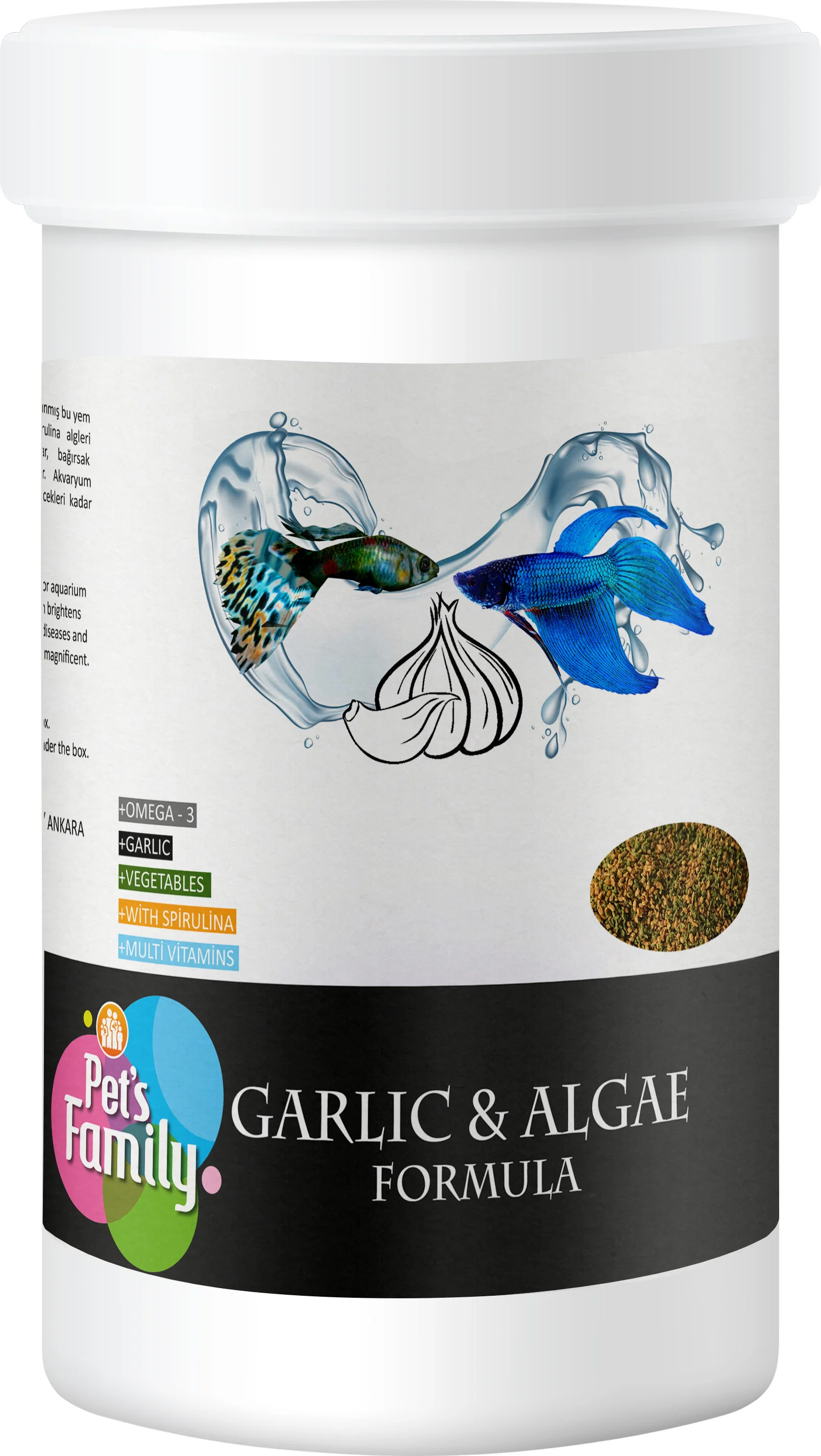 Pets Family Garlıc & Algae Formula 250ml/110g
