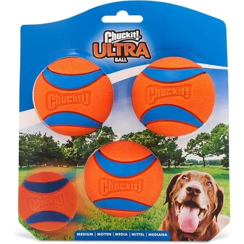 Chuckit! Ultra Ball 3'lü Köpek Oyun Topu (Orta Boy)