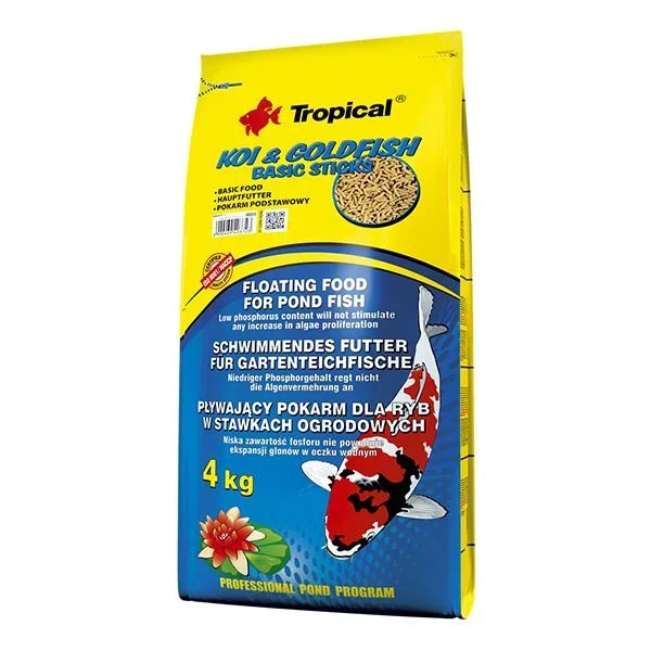 Tropical Koi&Goldfish Basic Sticks ( Havuz Balığı Yemi ) (Kovadan Bölme)