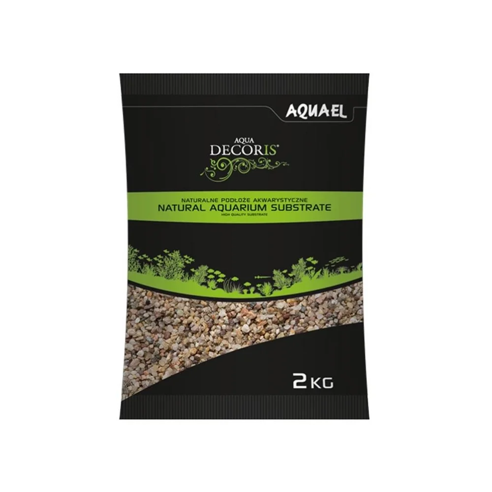 Aquael Doğal Çok Renkli Çakıl 1.4-2MM 2KG