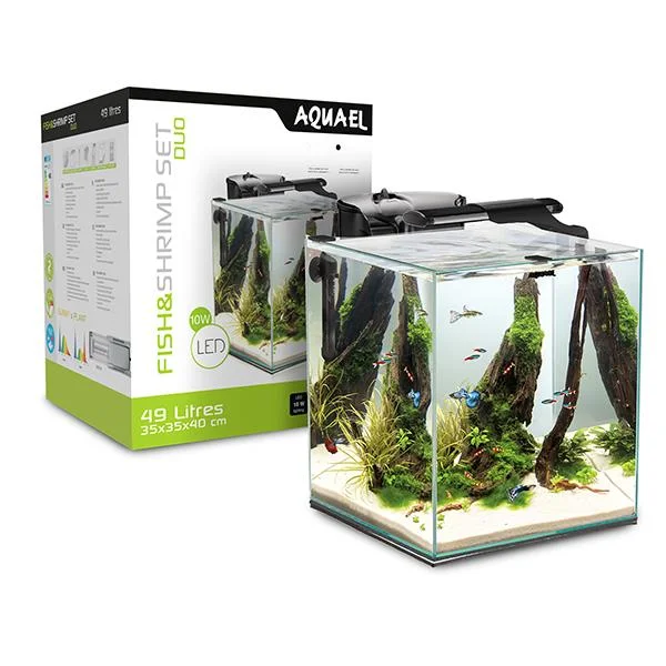 Aquael Fish&Shrimp Akvaryum Seti Smart Duo 35 Beyaz