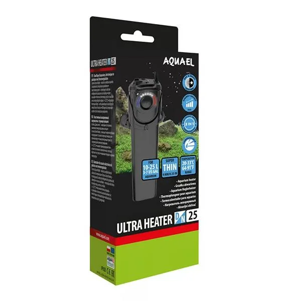Aquael Ultra Heater D&N 25W Plastik Akvaryum Isıtıcısı
