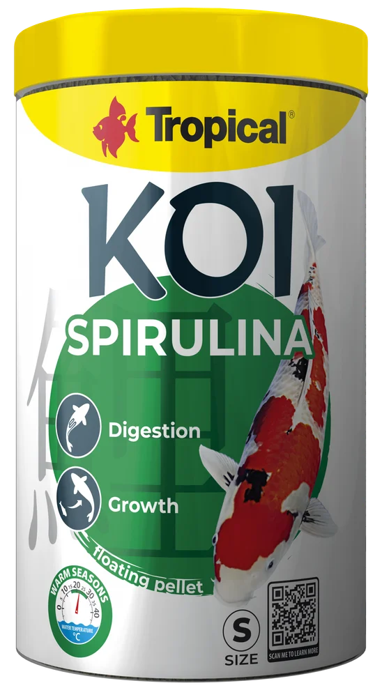 Tropical Koi Spirulina Pellet Size S 1000ml/320Gr