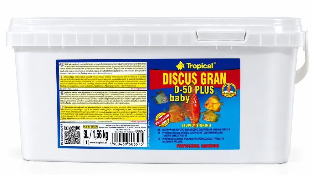 Tropical Discus Gran D-50 Plus Baby 3Lt/1,56Kg