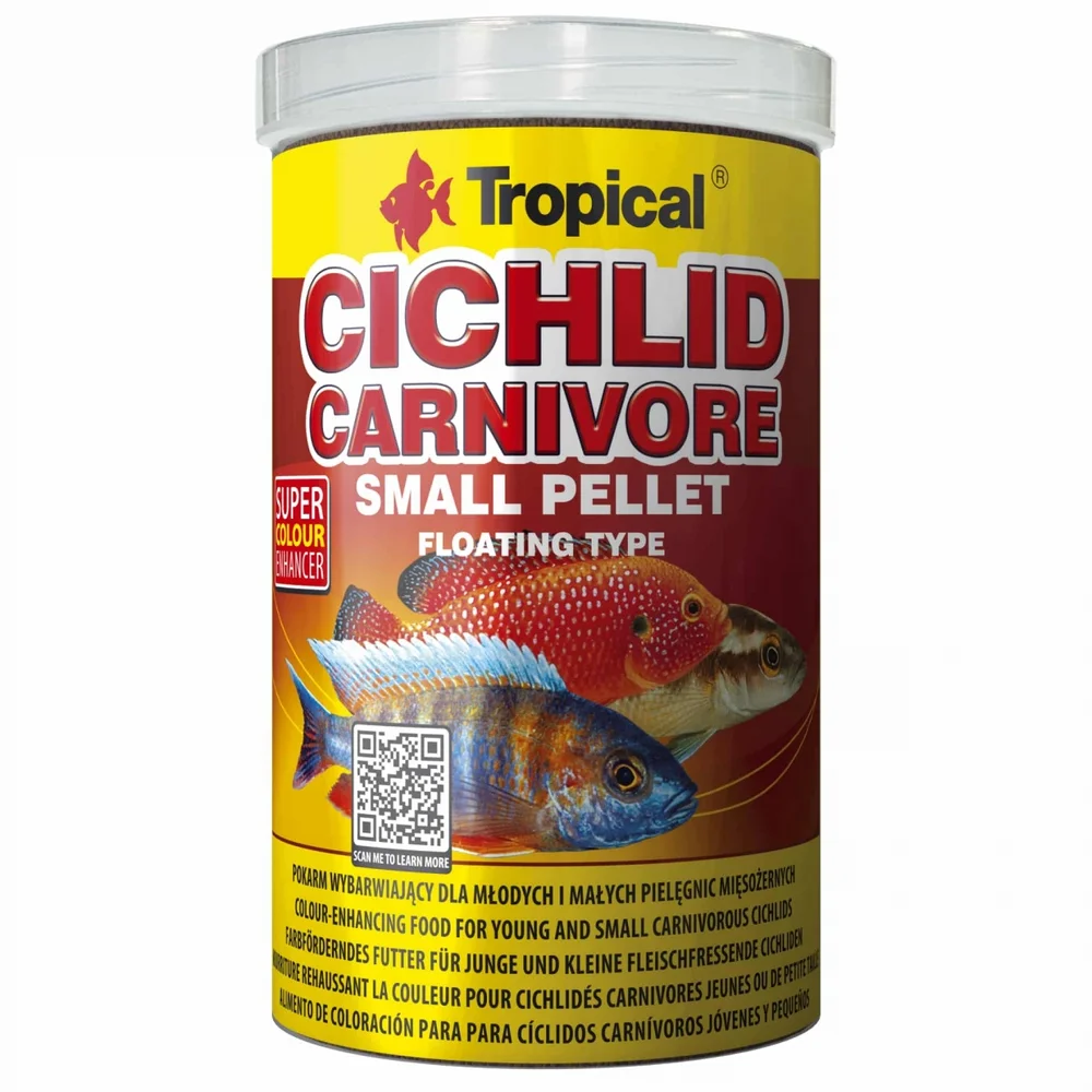 Tropical Cichlid Carnivore Small Pellet 250ml/90Gr