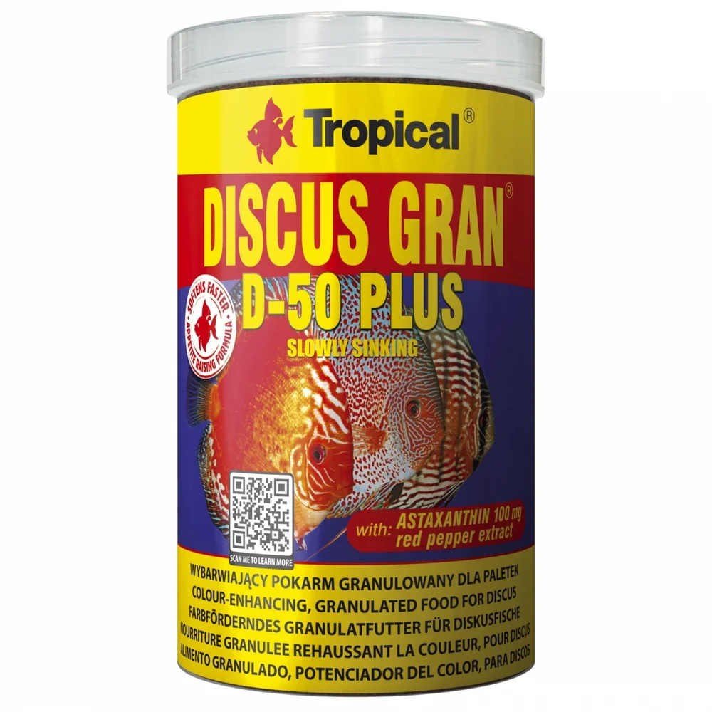 Tropical Discus Gran D-50 Plus 1000ml/440Gr