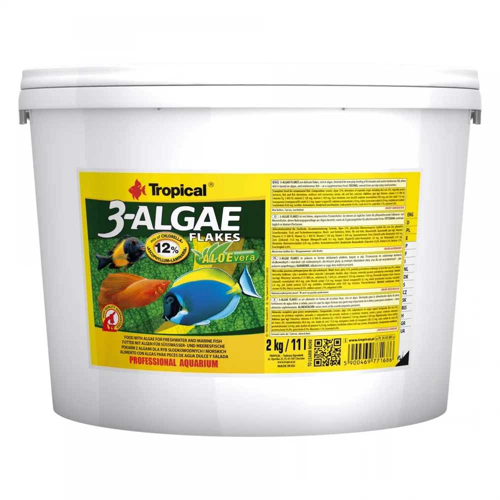 Tropical 3 Algae Flakes 11Lt/2Kg
