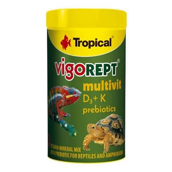 Tropical Vigorept MultiVit (D3+K)100ml/70Gr ( Sürüngen Vitamin Takviyesi )